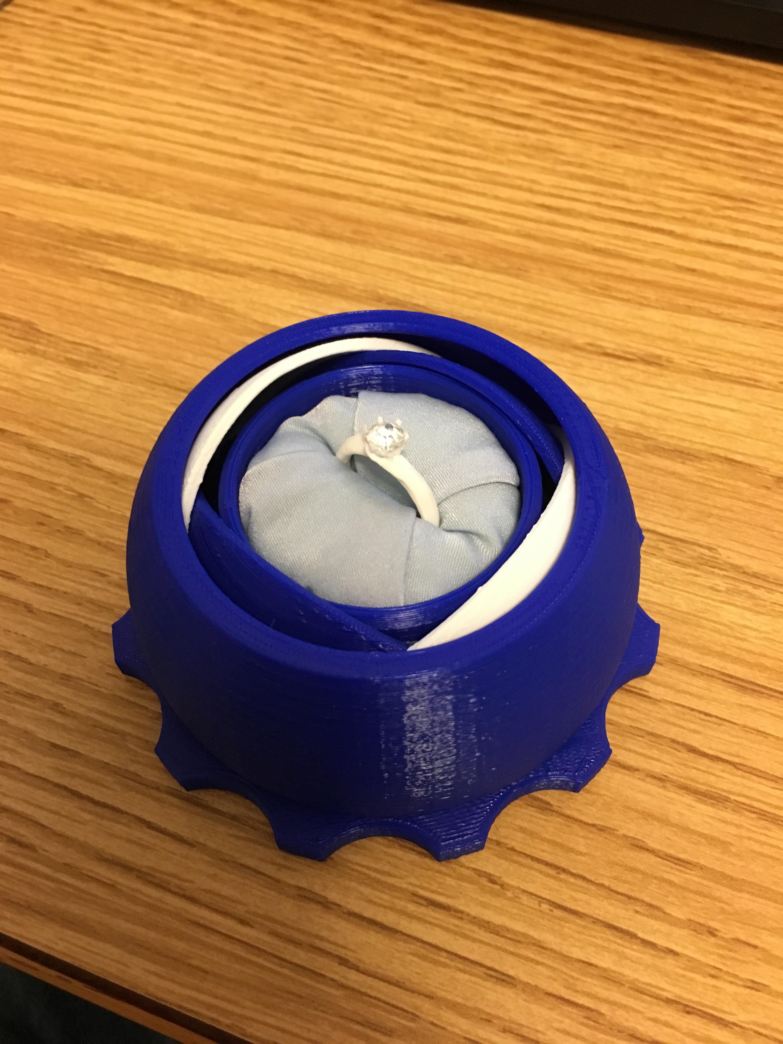 Proposal ring in box